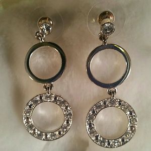 SILVER & CRYSTAL EARRINGS